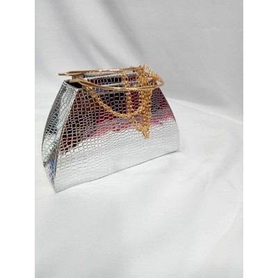 Sac soirée argenté